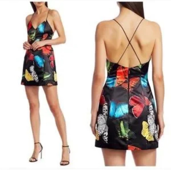Dresses & Skirts - Alice + Olivia Tayla Butterfly Print Minidress